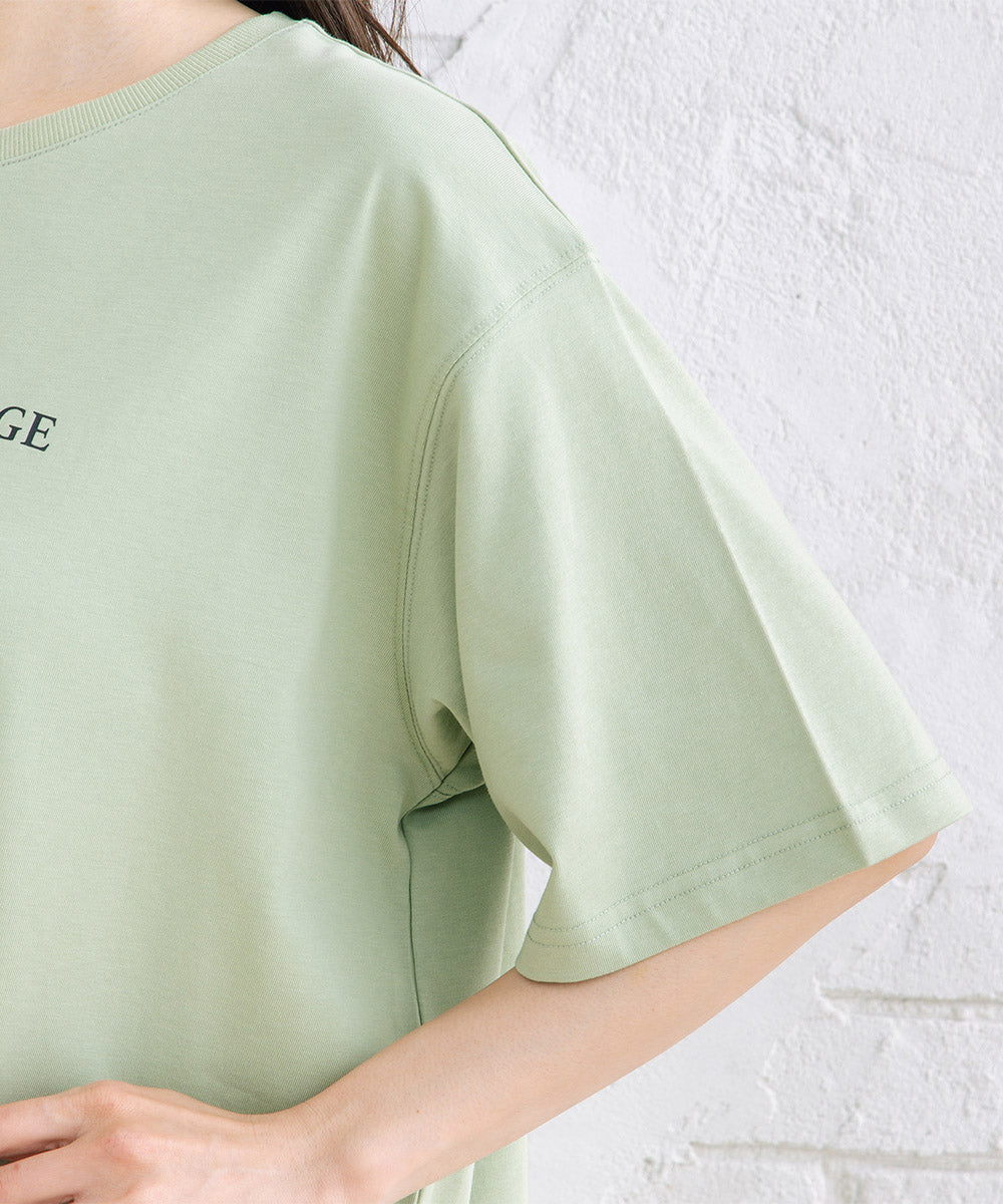 【sabstreet bis】【web限定】 【接触冷感・吸水速乾】モノクロプリントカットソー