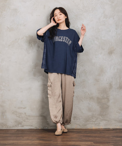 【sabstreet bis】【web限定】 布帛コンビロゴプルオーバー【先行予約】