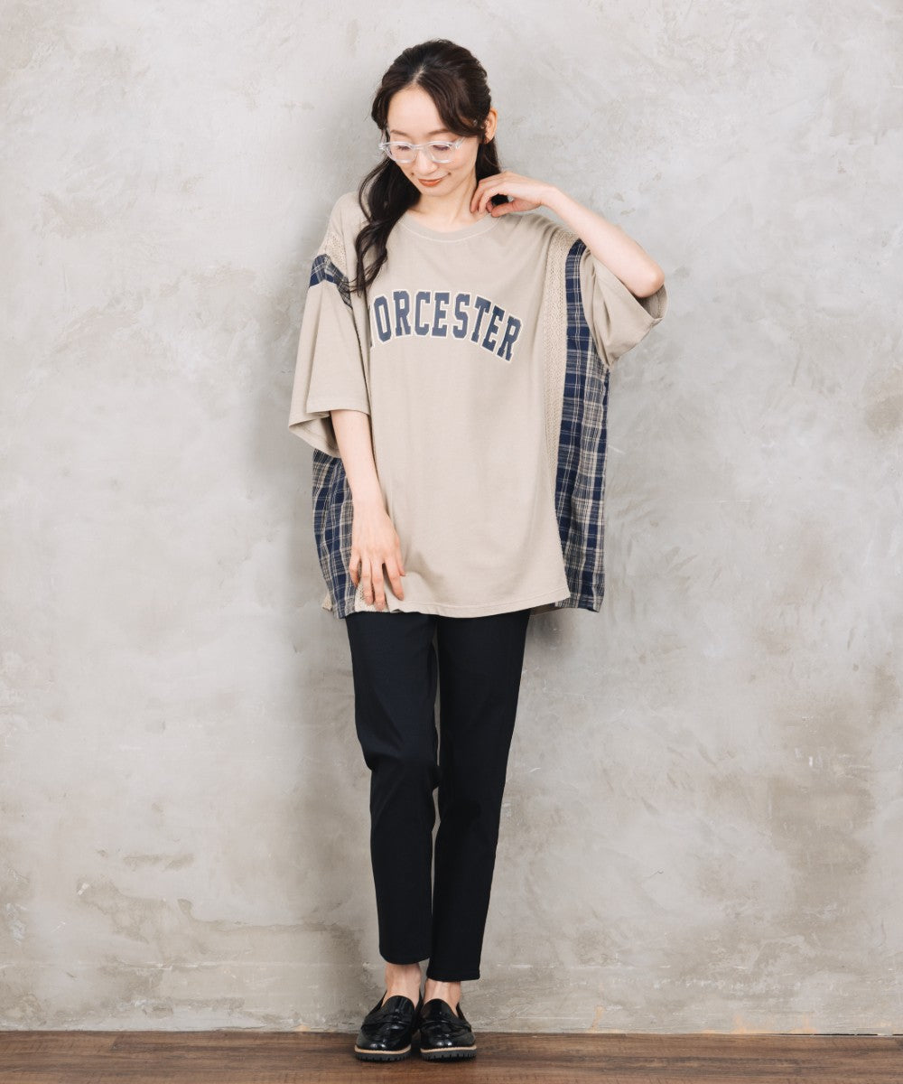 【sabstreet bis】【web限定】 布帛コンビロゴプルオーバー【先行予約】