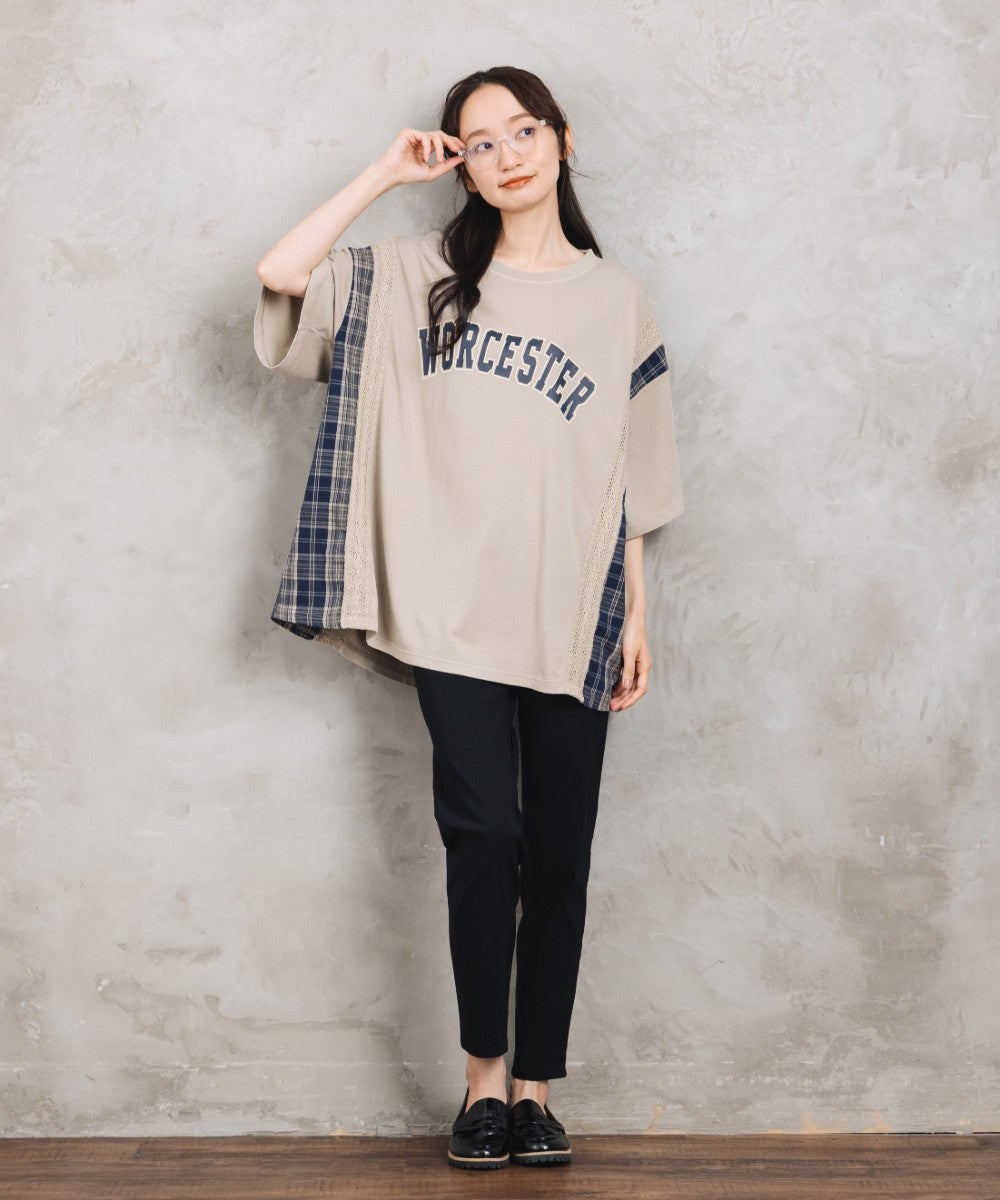 【sabstreet bis】【web限定】 布帛コンビロゴプルオーバー【先行予約】