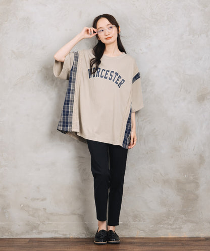 【sabstreet bis】【web限定】 布帛コンビロゴプルオーバー【先行予約】