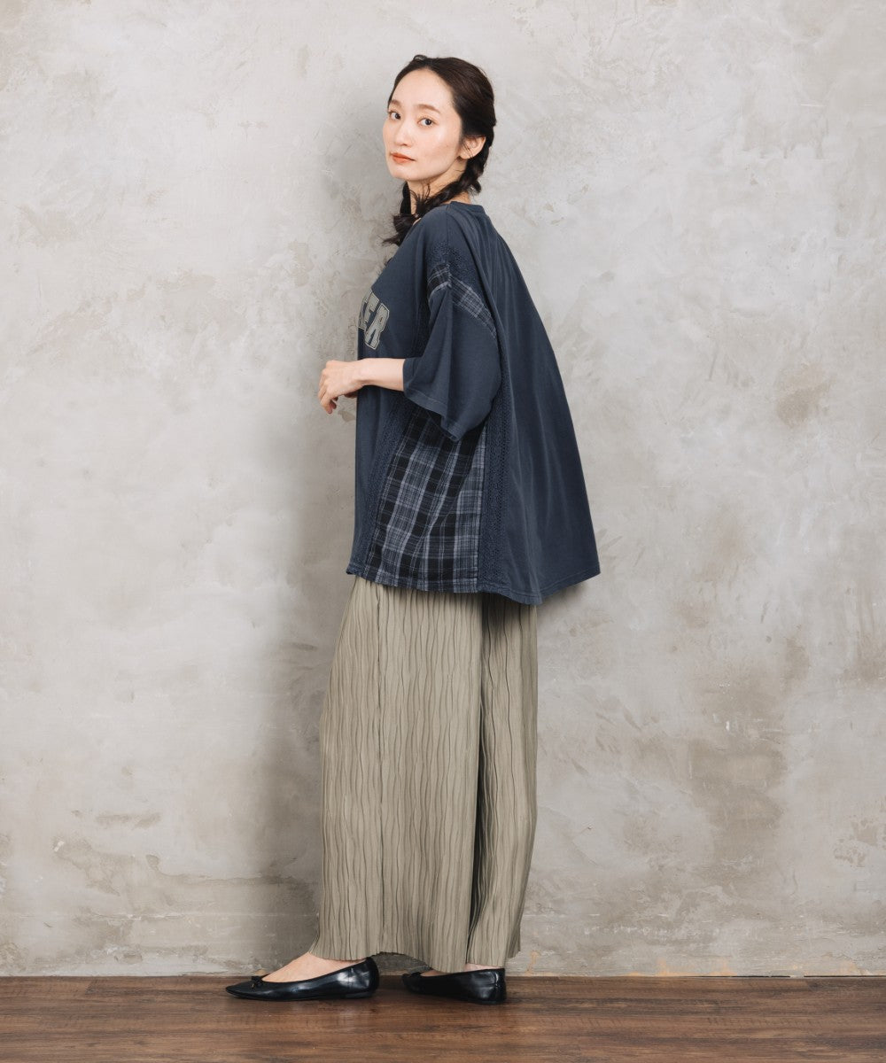 【sabstreet bis】【web限定】 布帛コンビロゴプルオーバー【先行予約】