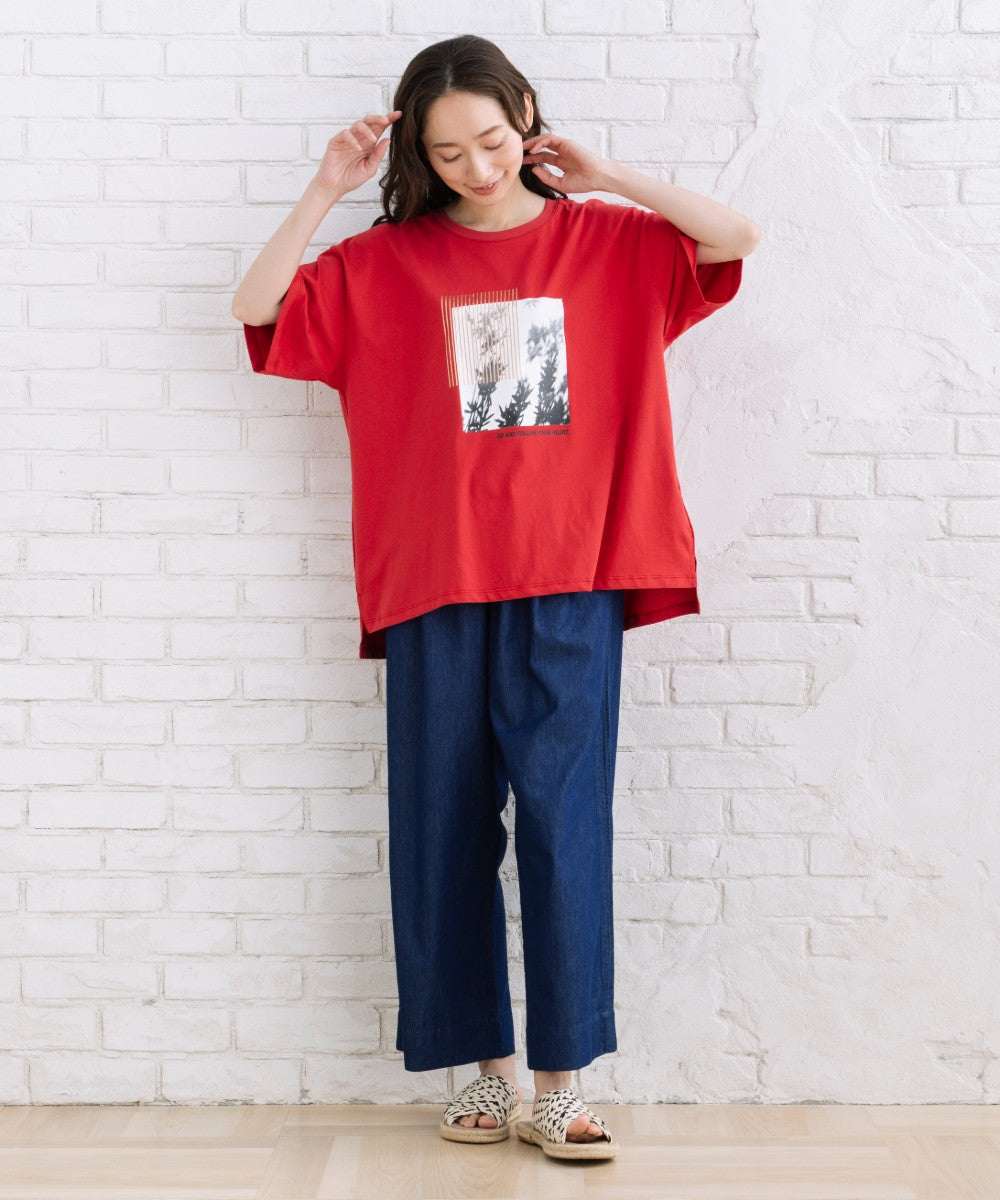 【sabstreet bis】【web限定】 モノクロプリントTシャツ
