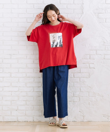【sabstreet bis】【web限定】 モノクロプリントTシャツ