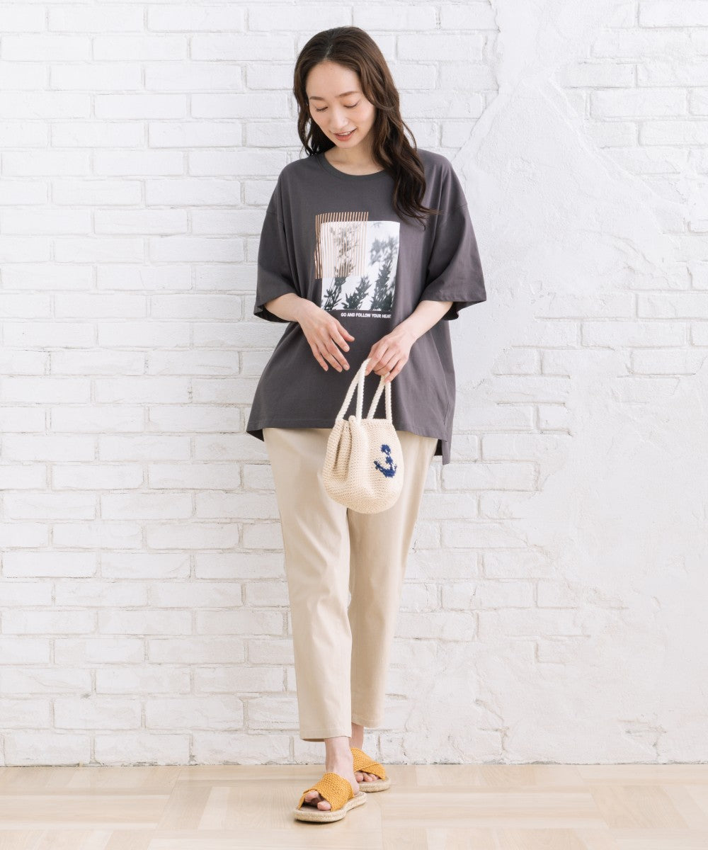 【sabstreet bis】【web限定】 モノクロプリントTシャツ