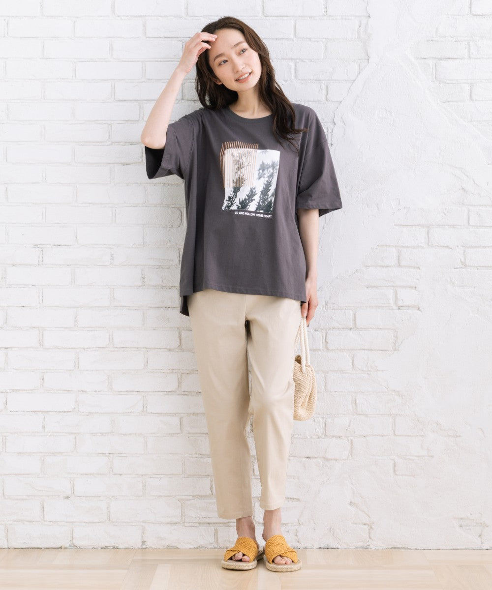 【sabstreet bis】【web限定】 モノクロプリントTシャツ