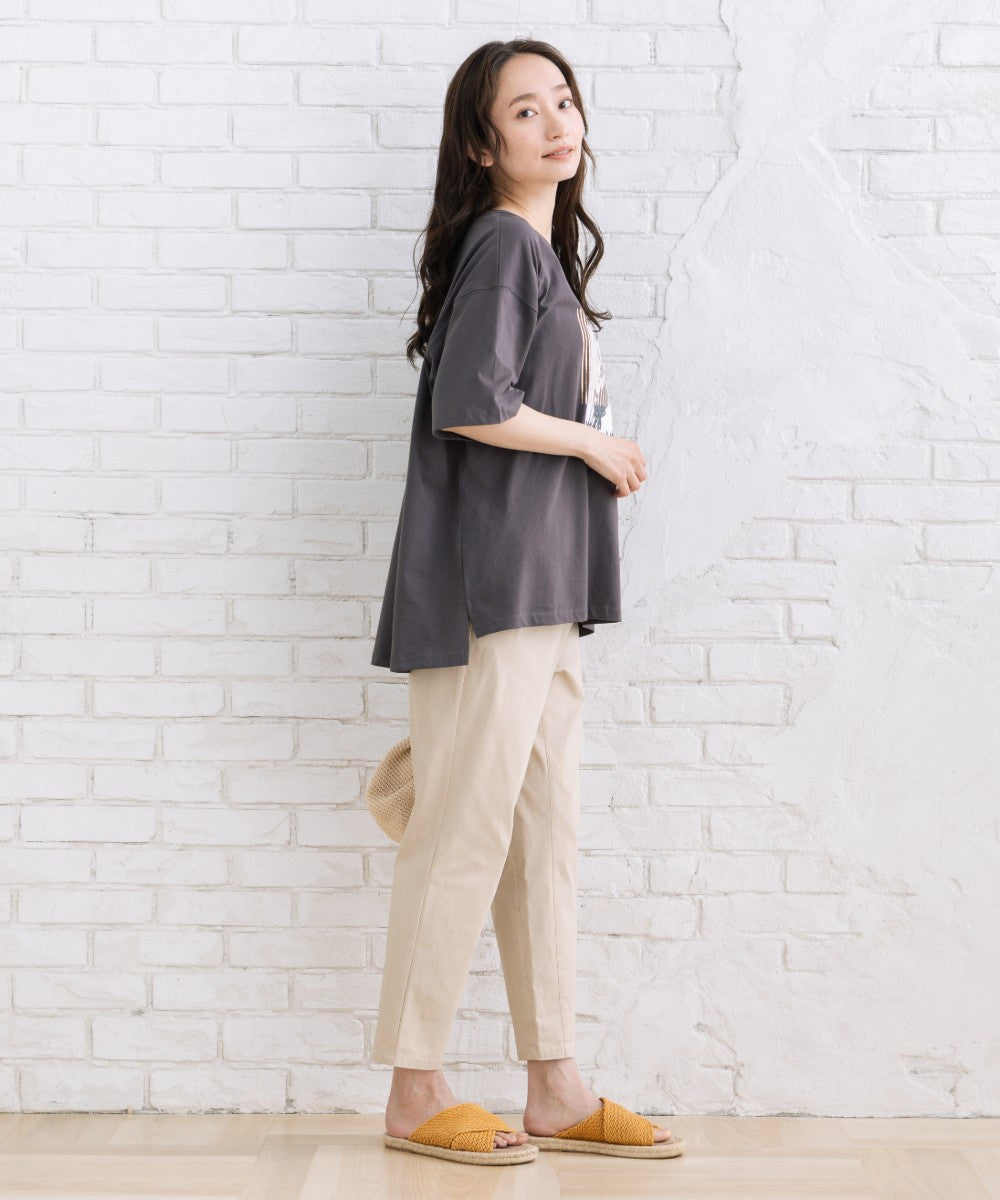 【sabstreet bis】【web限定】 モノクロプリントTシャツ