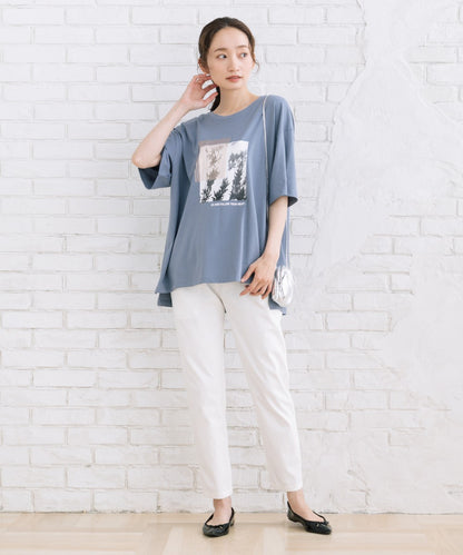【sabstreet bis】【web限定】 モノクロプリントTシャツ
