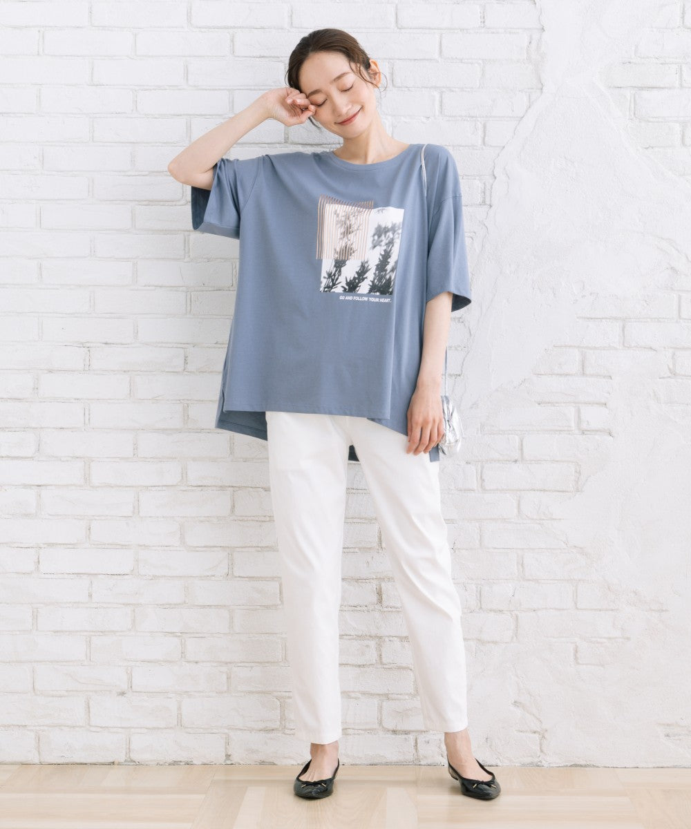 【sabstreet bis】【web限定】 モノクロプリントTシャツ