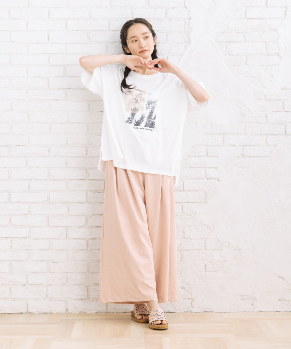 【sabstreet bis】【web限定】 モノクロプリントTシャツ