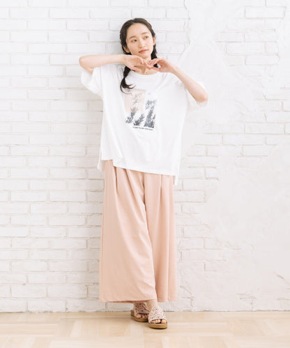 【sabstreet bis】【web限定】 モノクロプリントTシャツ