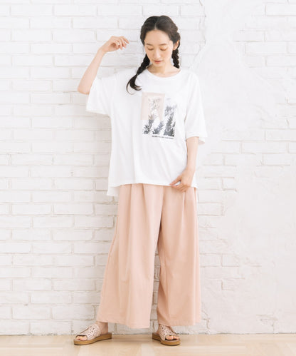 【sabstreet bis】【web限定】 モノクロプリントTシャツ