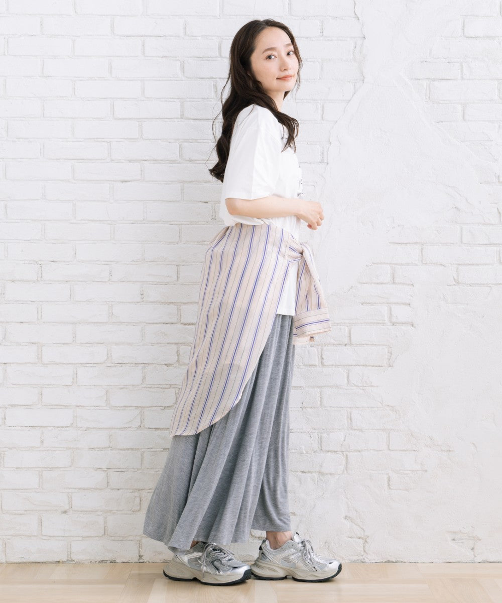 【sabstreet bis】【web限定】 箔×ロゴプリントTシャツ