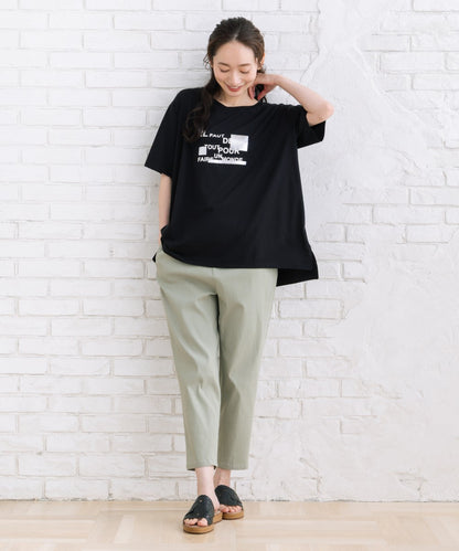 【sabstreet bis】【web限定】 箔×ロゴプリントTシャツ