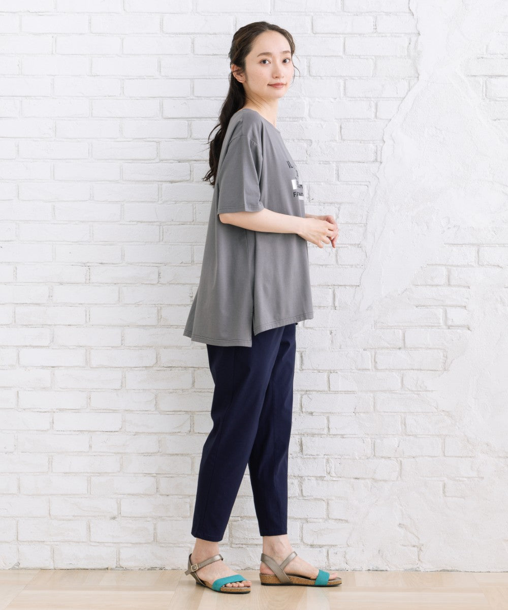 【sabstreet bis】【web限定】 箔×ロゴプリントTシャツ