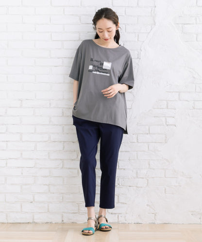 【sabstreet bis】【web限定】 箔×ロゴプリントTシャツ