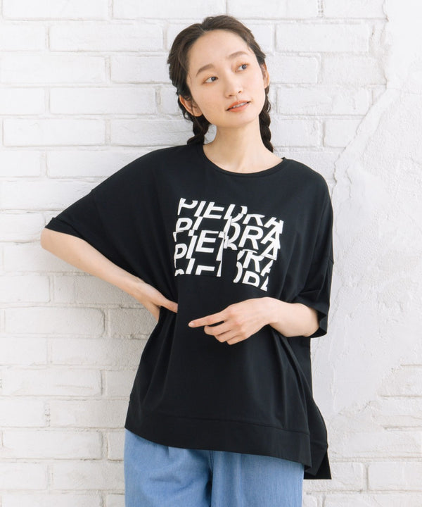 【sabstreet bis】【web限定】 【接触冷感】パッチワークロゴTシャツ