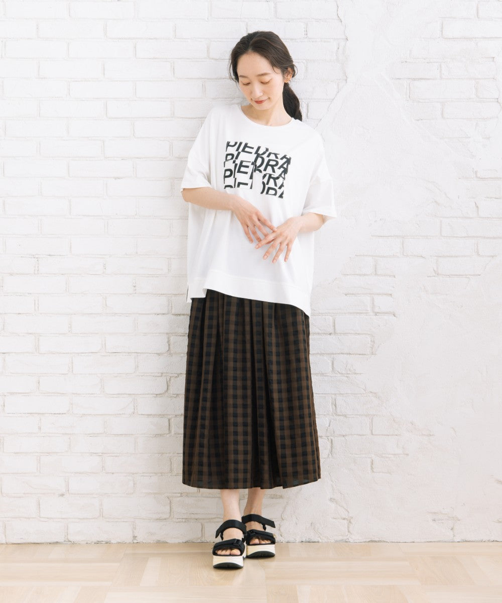 【sabstreet bis】【web限定】 【接触冷感】パッチワークロゴTシャツ【先行予約】