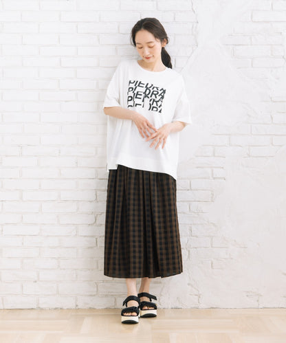 【sabstreet bis】【web限定】 【接触冷感】パッチワークロゴTシャツ