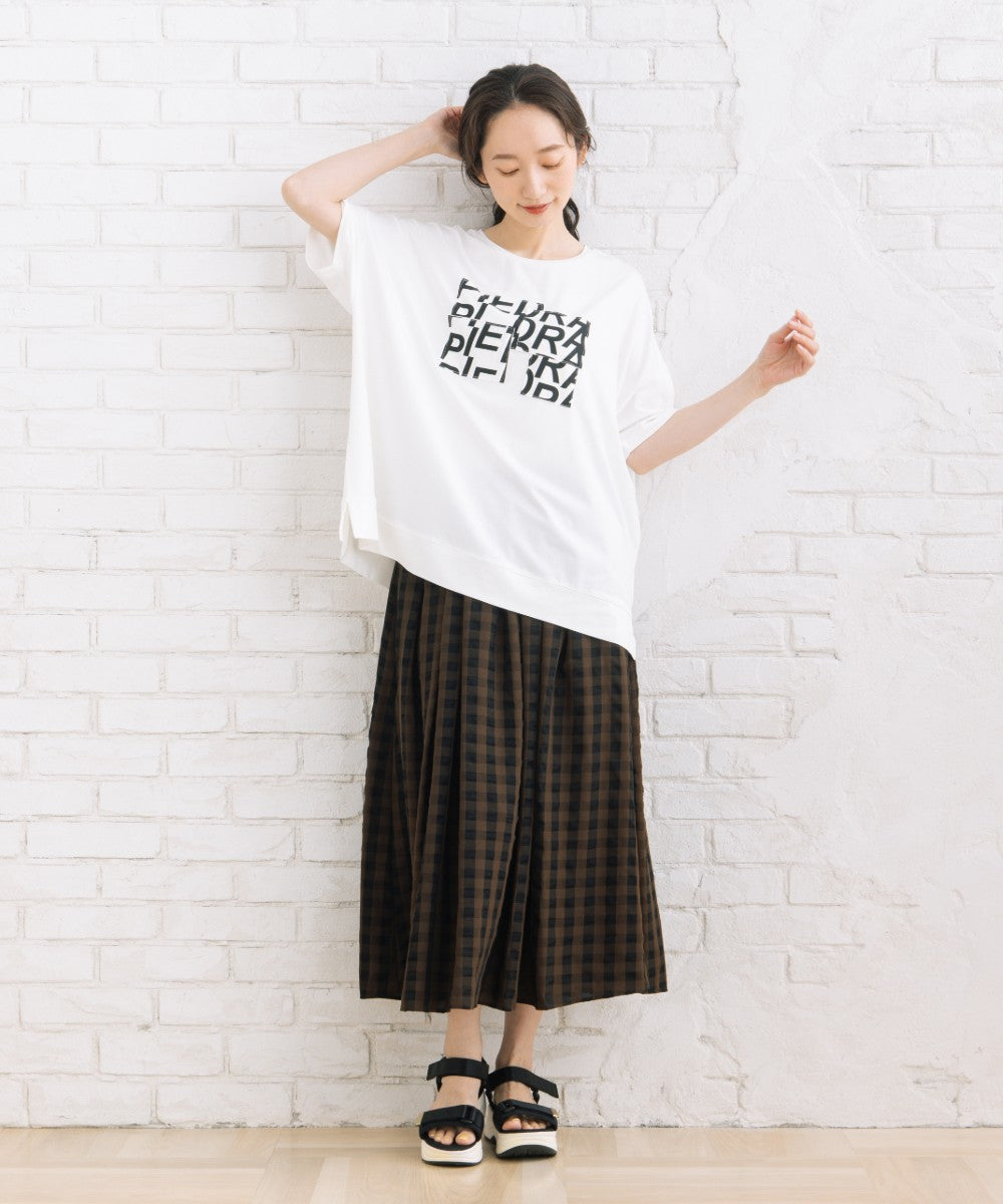 【sabstreet bis】【web限定】 【接触冷感】パッチワークロゴTシャツ【先行予約】