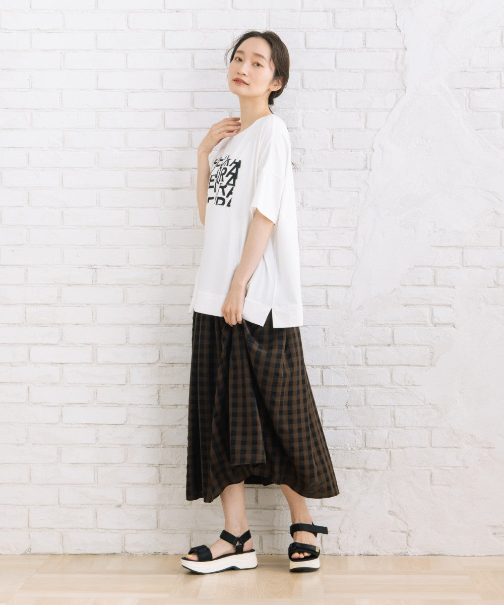 【sabstreet bis】【web限定】 【接触冷感】パッチワークロゴTシャツ【先行予約】