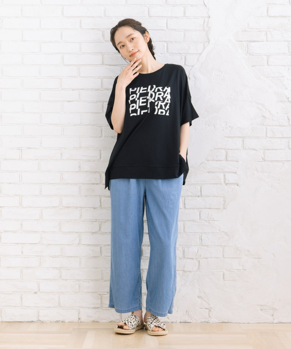 【sabstreet bis】【web限定】 【接触冷感】パッチワークロゴTシャツ【先行予約】