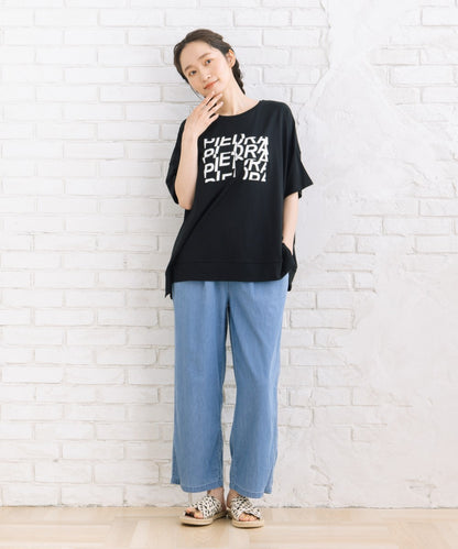【sabstreet bis】【web限定】 【接触冷感】パッチワークロゴTシャツ