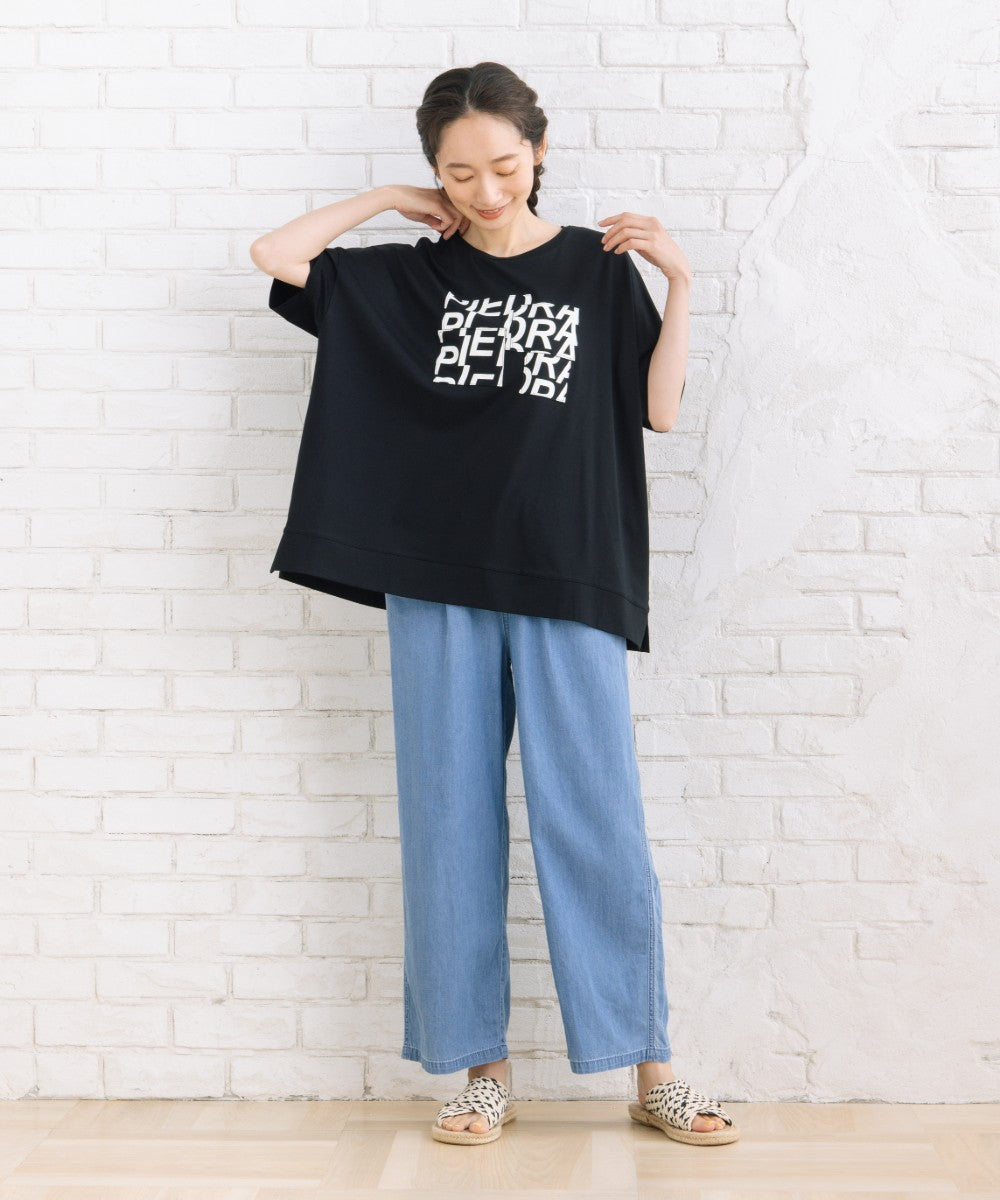 【sabstreet bis】【web限定】 【接触冷感】パッチワークロゴTシャツ【先行予約】