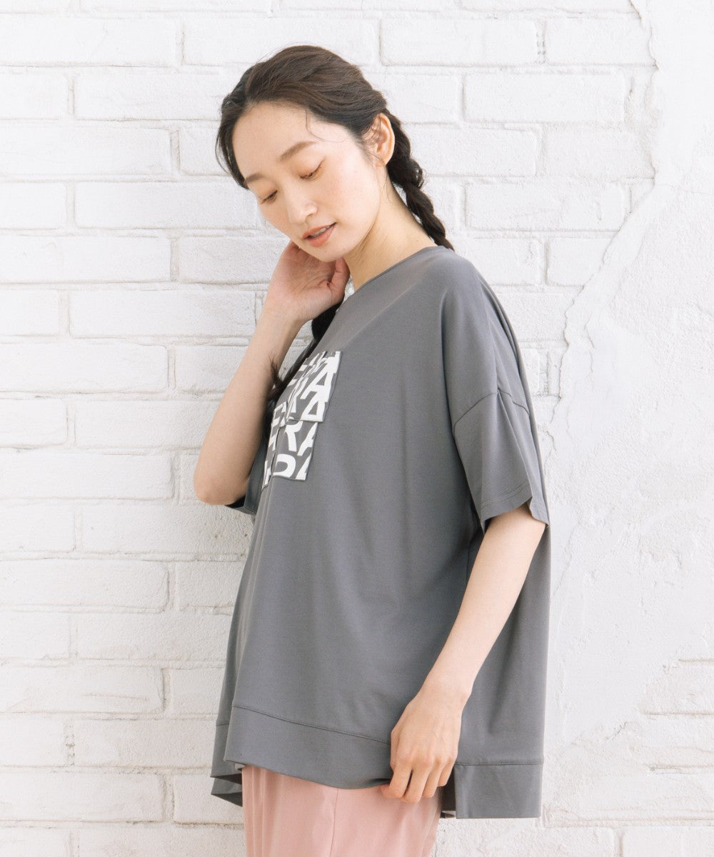 【sabstreet bis】【web限定】 【接触冷感】パッチワークロゴTシャツ【先行予約】