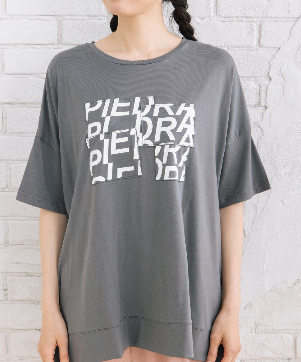 【sabstreet bis】【web限定】 【接触冷感】パッチワークロゴTシャツ【先行予約】