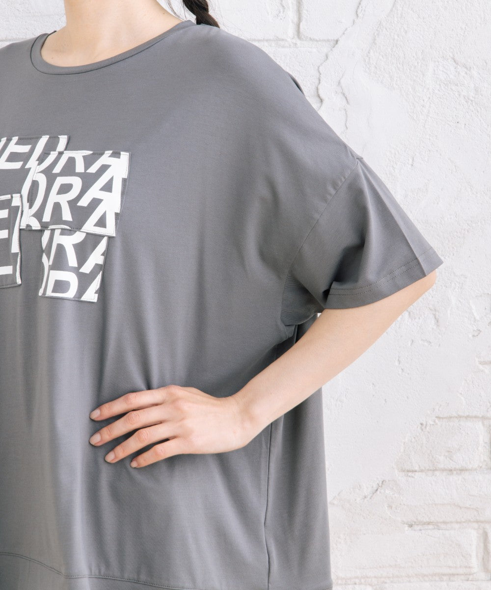 【sabstreet bis】【web限定】 【接触冷感】パッチワークロゴTシャツ【先行予約】