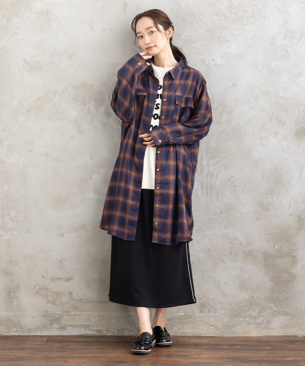 【sabstreet bis】【web限定】15号(3L) ラメラインダンボールニットアップ