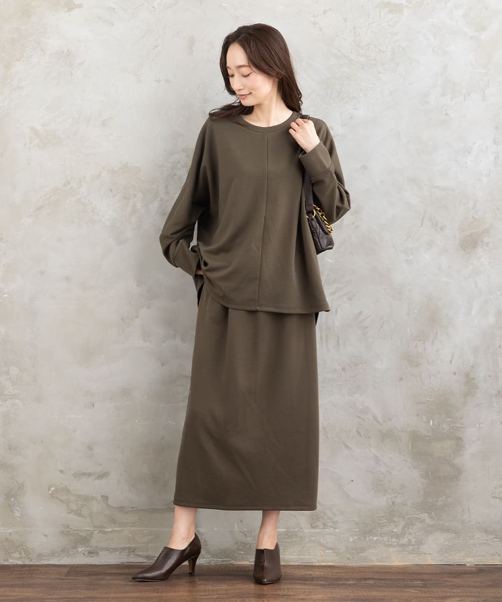 【sabstreet bis】【web限定】15号(3L) ラメラインダンボールニットアップ