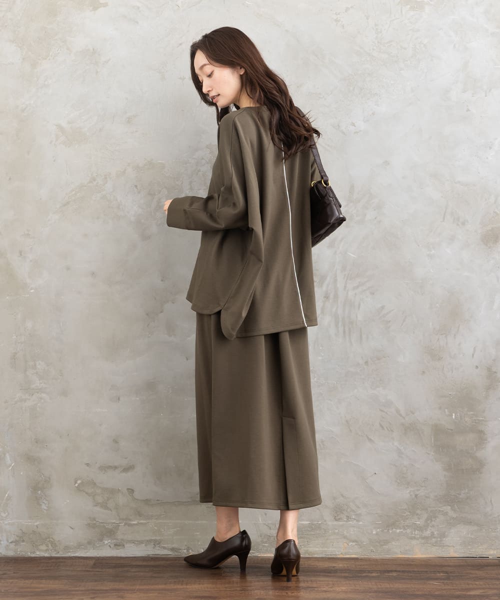 【sabstreet bis】【web限定】15号(3L) ラメラインダンボールニットアップ