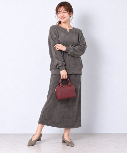 【sabstreet bis】【web限定】 キーネックディアスキンダンボールセットアップ【先行予約】