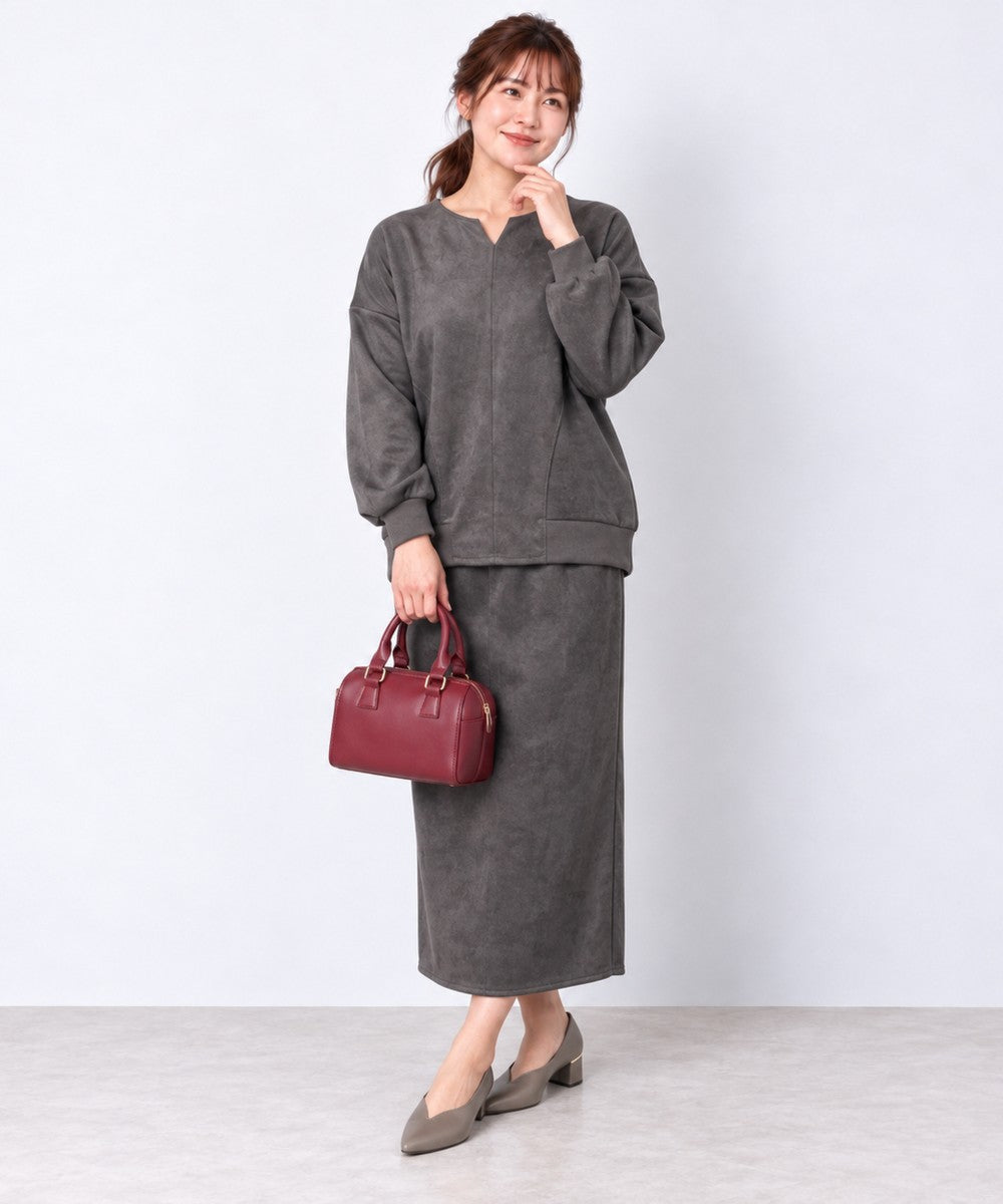 【sabstreet bis】【web限定】 キーネックディアスキンダンボールセットアップ【先行予約】