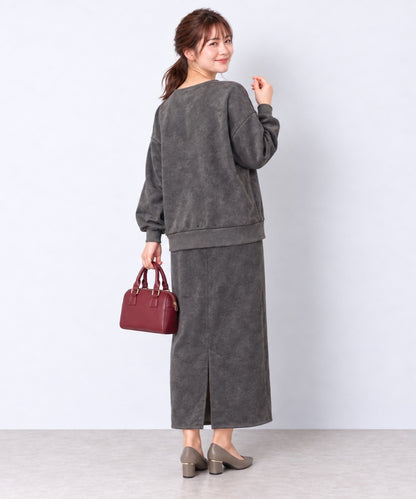 【sabstreet bis】【web限定】 キーネックディアスキンダンボールセットアップ【先行予約】