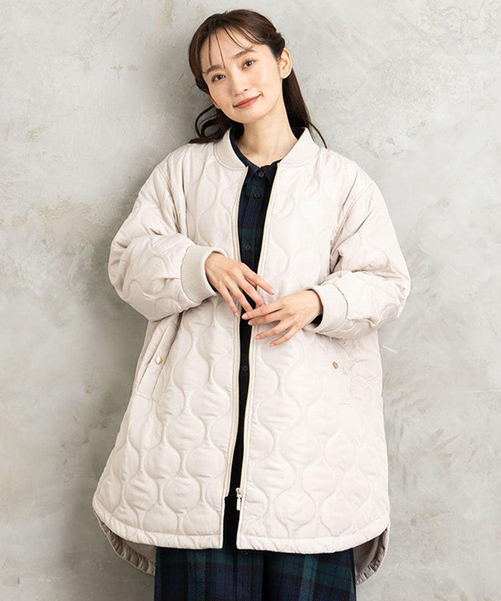 【sabstreet bis】【web限定】 キルトロングMA-1