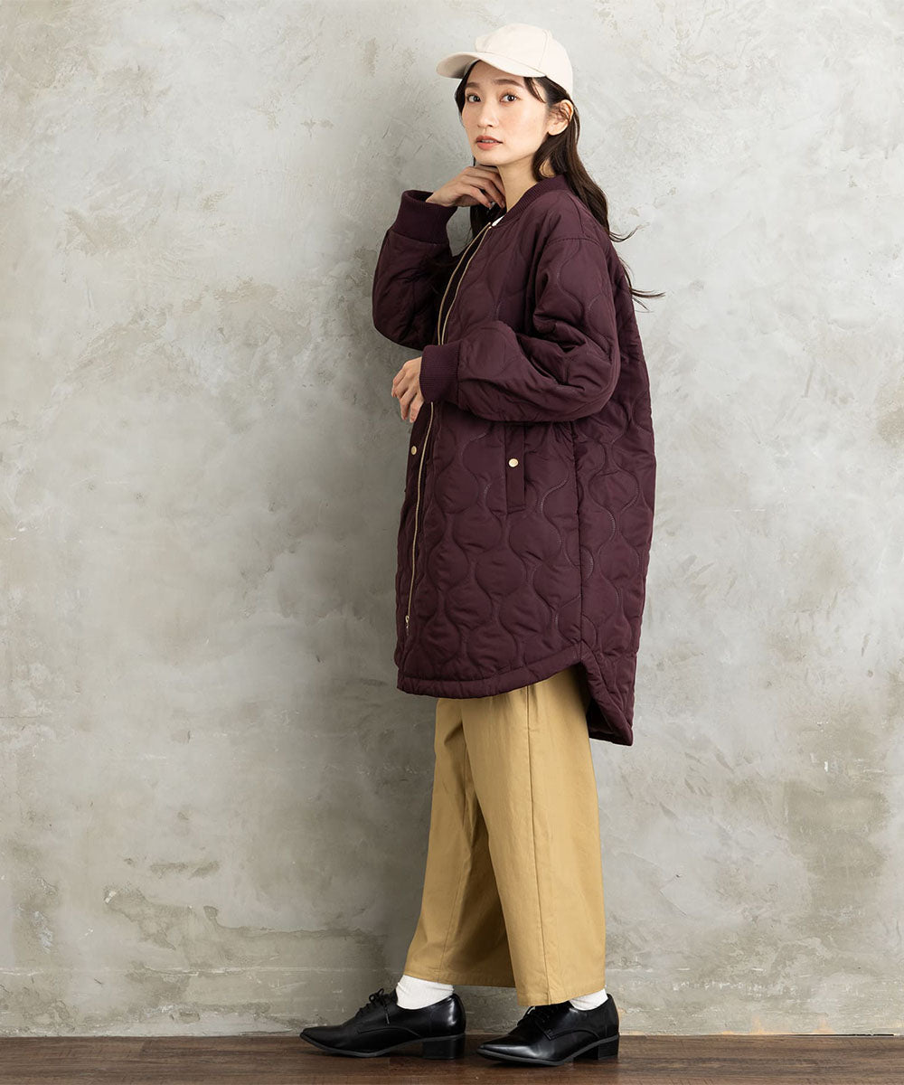 【sabstreet bis】【web限定】 キルトロングMA-1