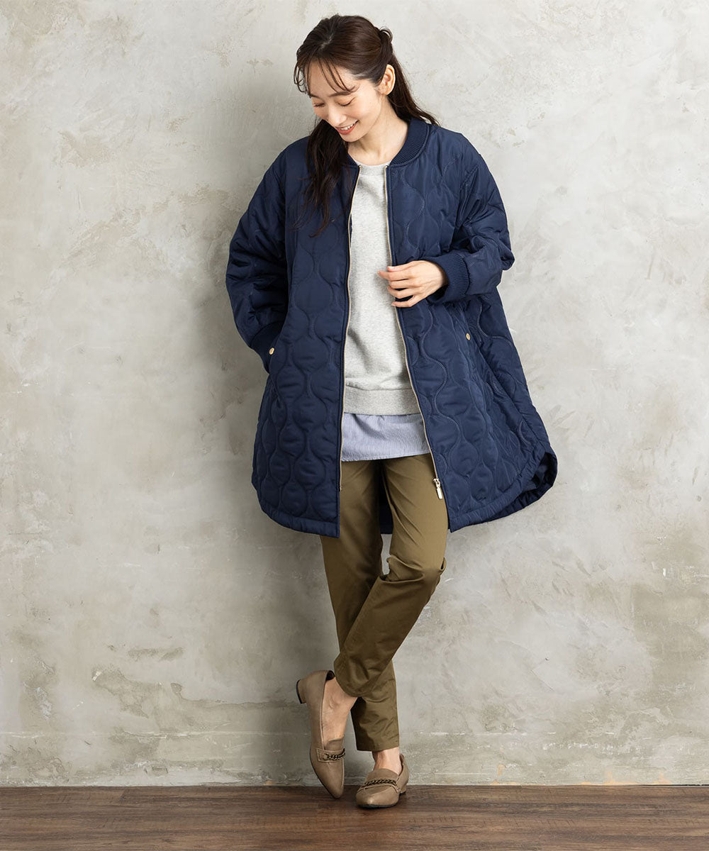 【sabstreet bis】【web限定】 キルトロングMA-1