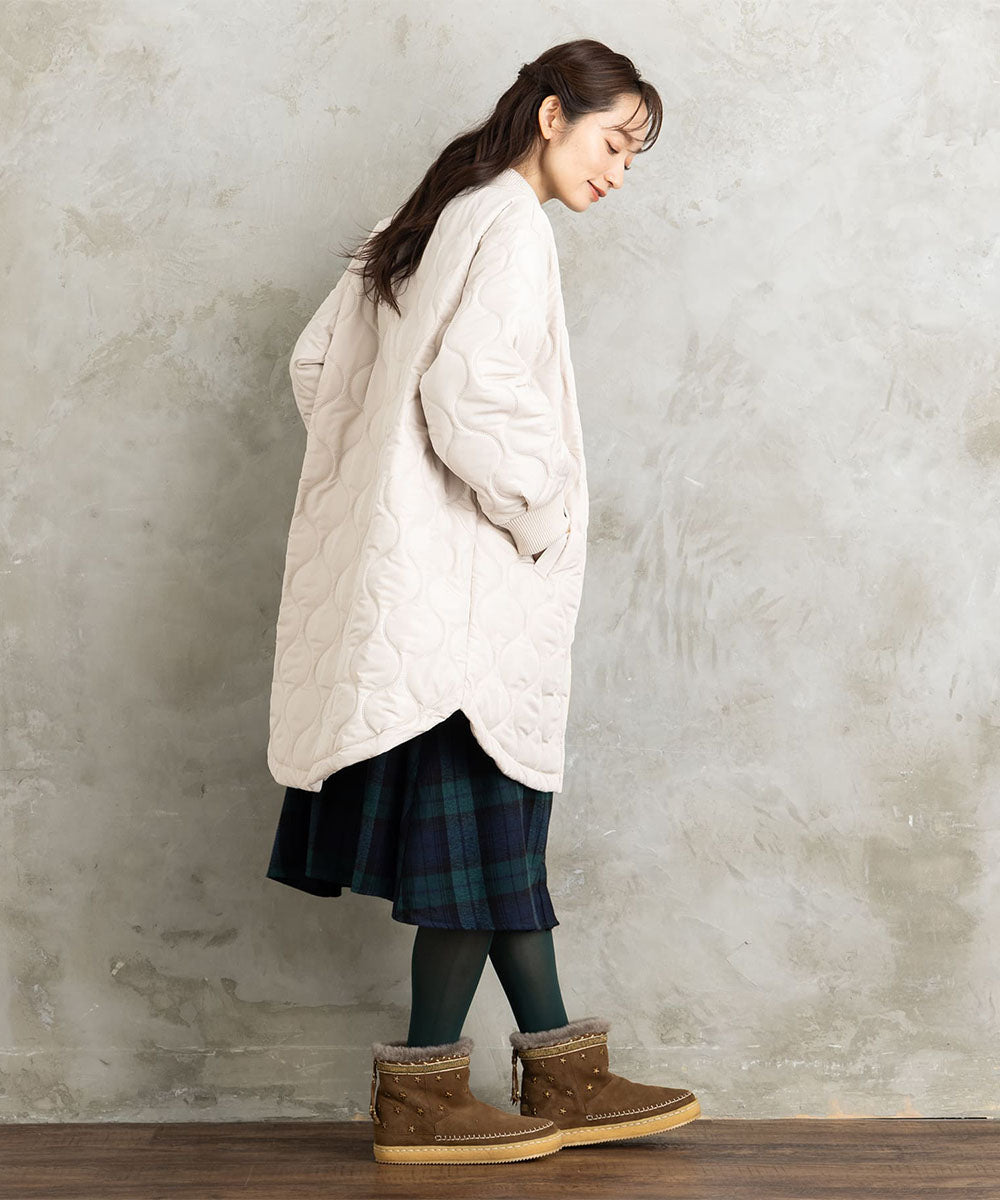 【sabstreet bis】【web限定】 キルトロングMA-1