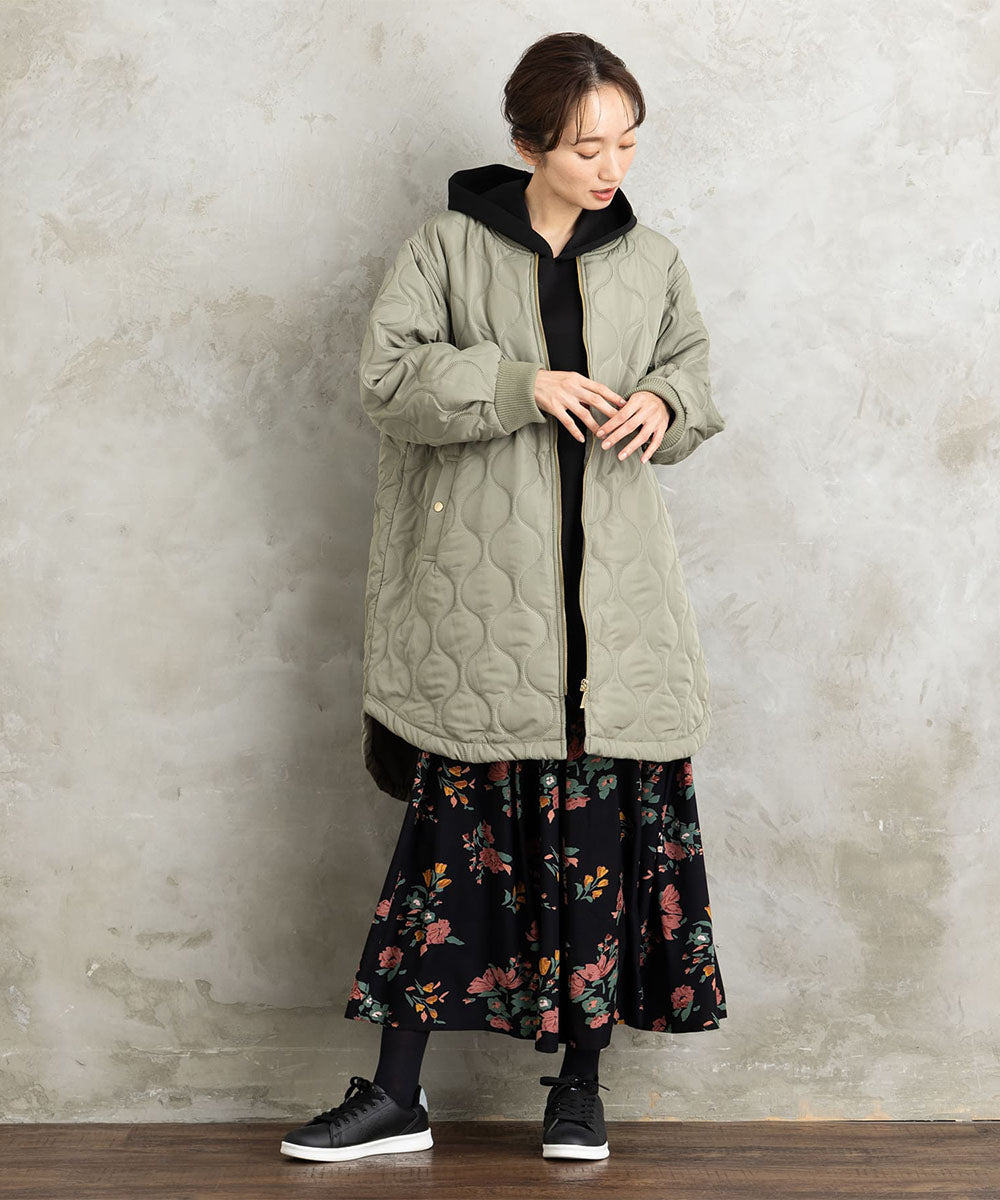 【sabstreet bis】【web限定】 キルトロングMA-1