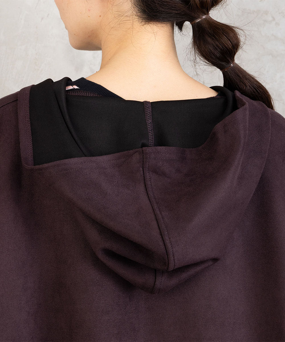 【sabstreet bis】【web限定】フェイクスエードZIPコート