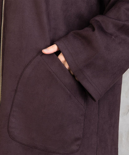 【sabstreet bis】【web限定】フェイクスエードZIPコート