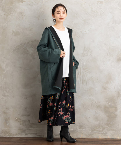 【sabstreet bis】【web限定】フェイクスエードZIPコート