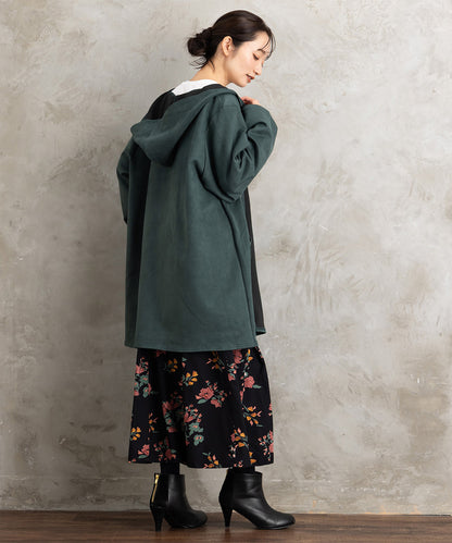 【sabstreet bis】【web限定】フェイクスエードZIPコート