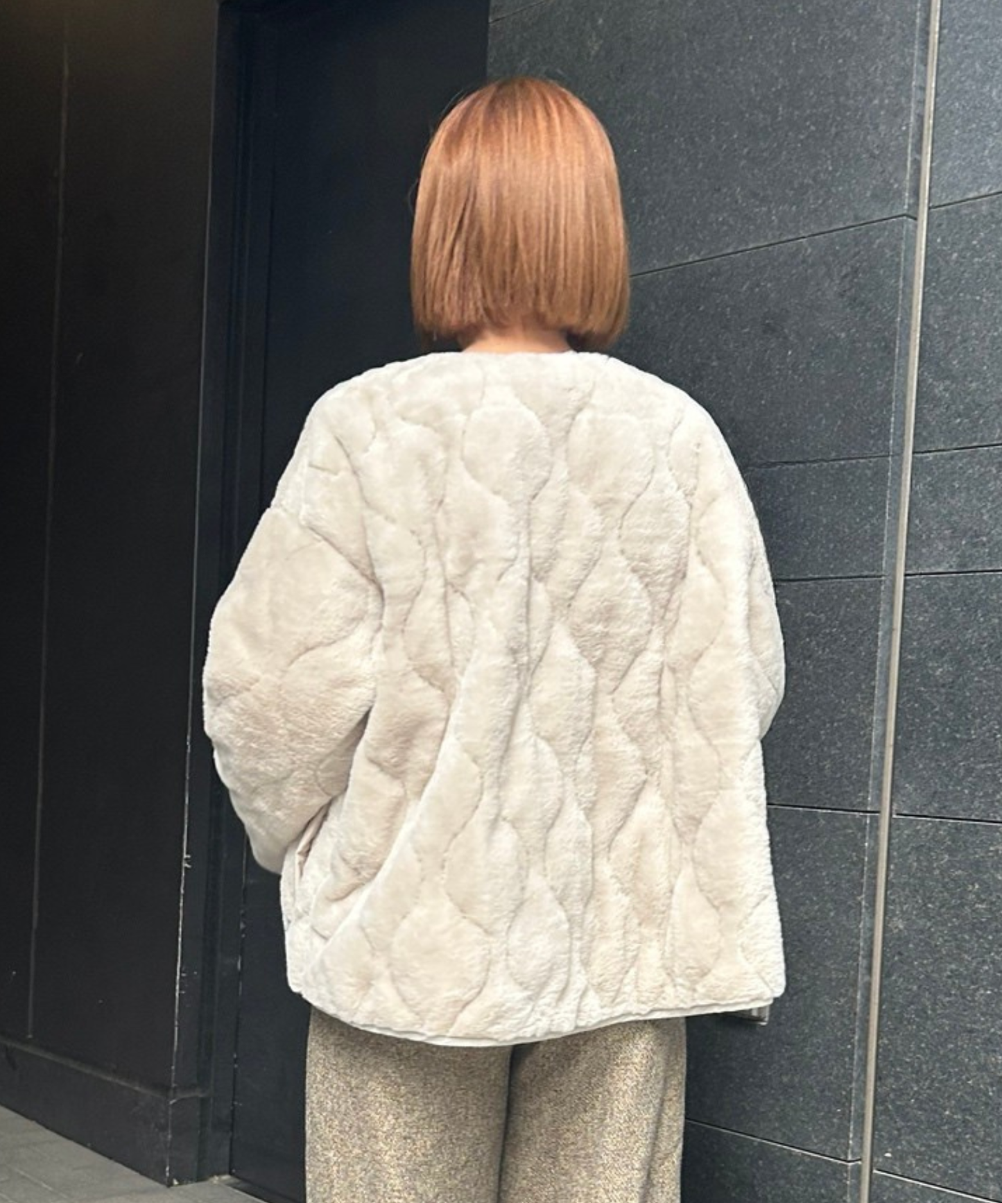 【FONT LAB】オニオンキルティングリバーシブルブルゾン