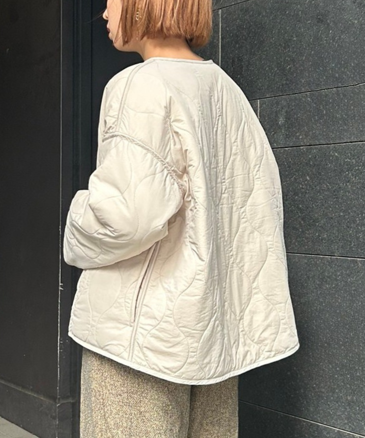 【FONT LAB】オニオンキルティングリバーシブルブルゾン