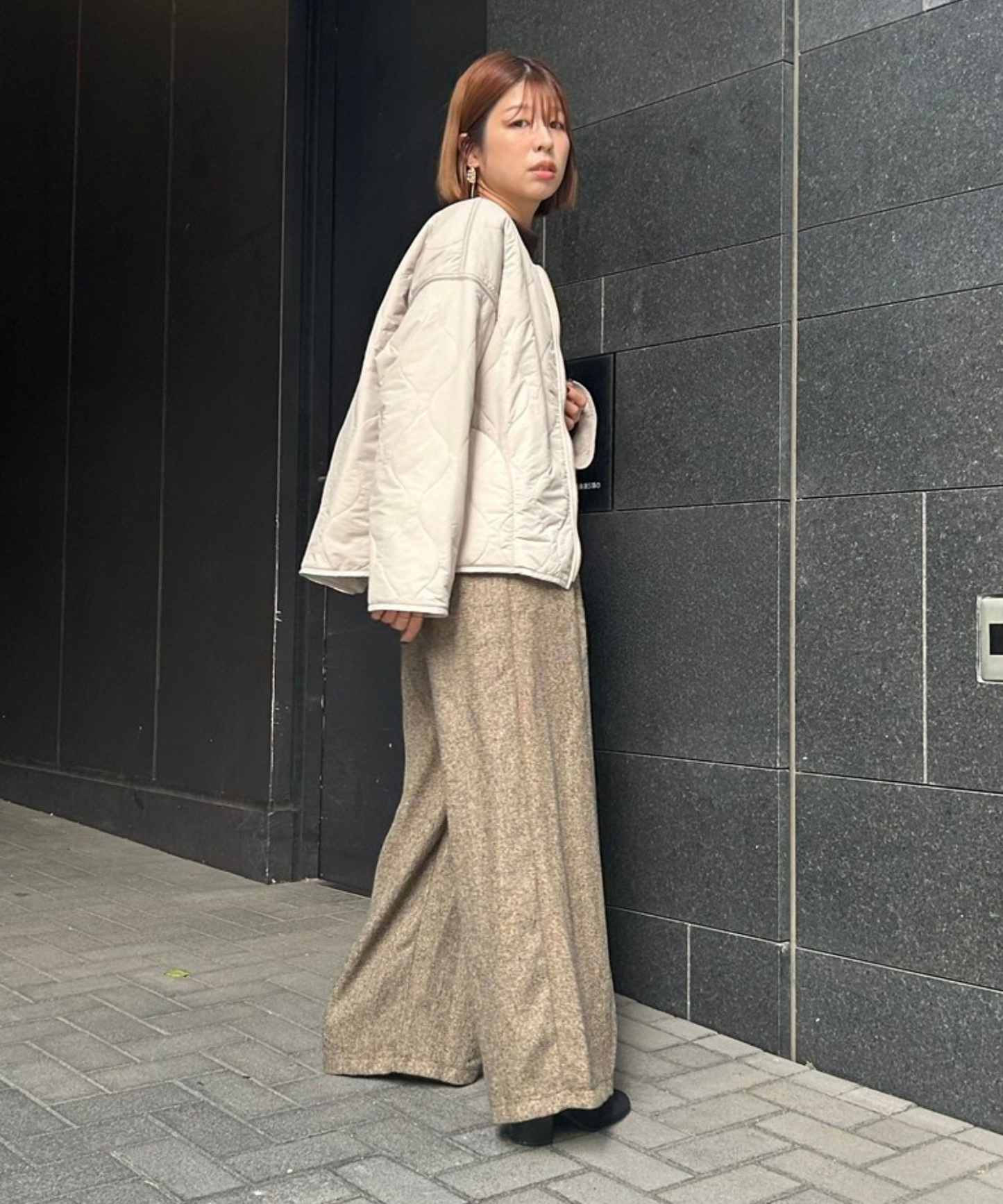 【FONT LAB】オニオンキルティングリバーシブルブルゾン