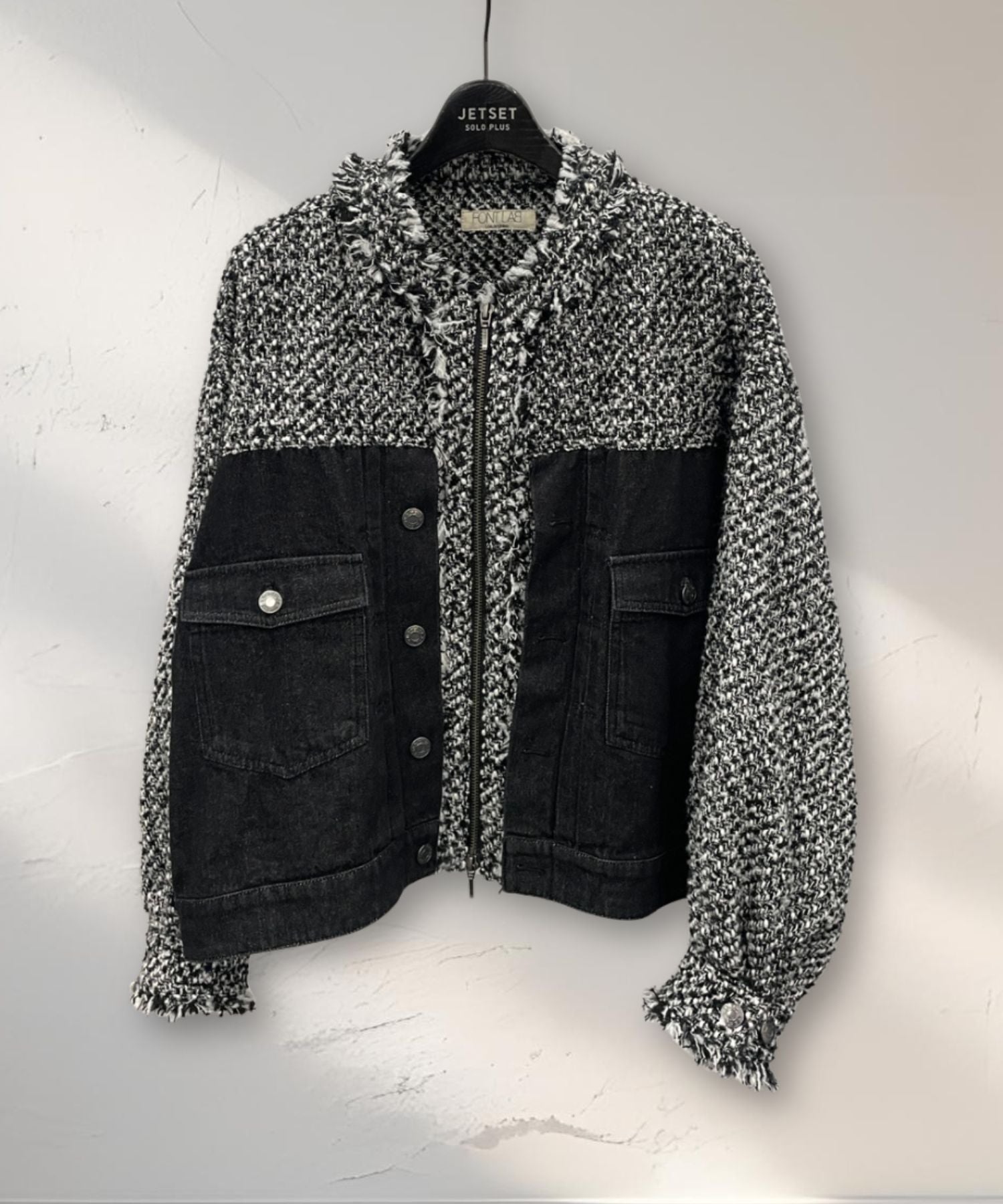 レディース ツイード デニム ブルゾン｜JETSET SOLO PLUS(ジェット